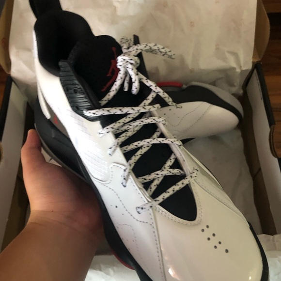 Jordan Zoom 92 White Black Olive / White Gym Red - Picture 3 of 5